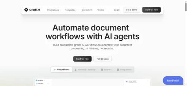 Cradl AI - Tool preview