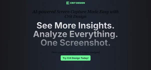 Crit Design - Tool preview