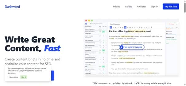 Dashword - Tool preview