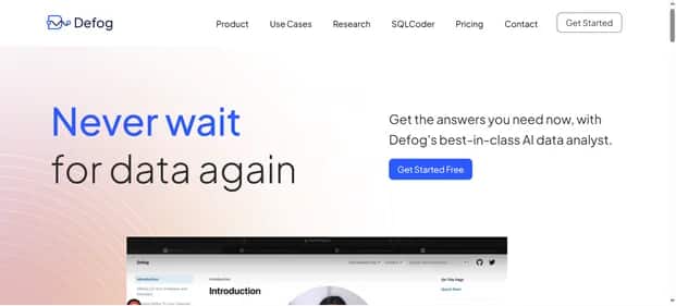 Defog.ai - Tool preview