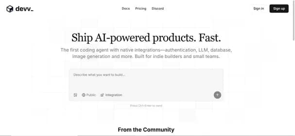 Devv Ai - Tool preview