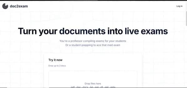 Doc2Exam - Tool preview
