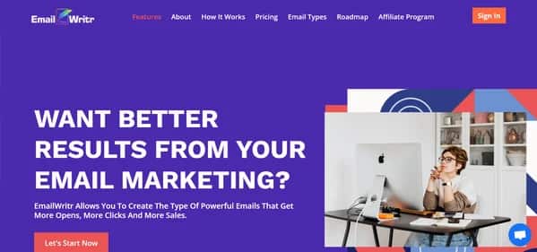 EmailWritr - Tool preview