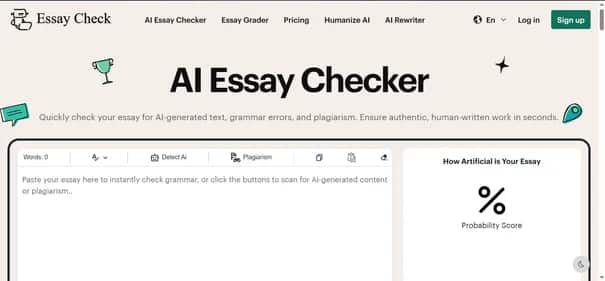 AI Essay Checker - Tool preview