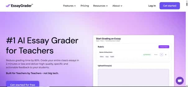 Essay Grader AI - Tool preview