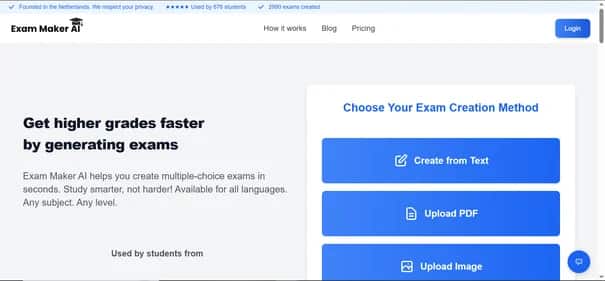 Exammakerai - Tool preview