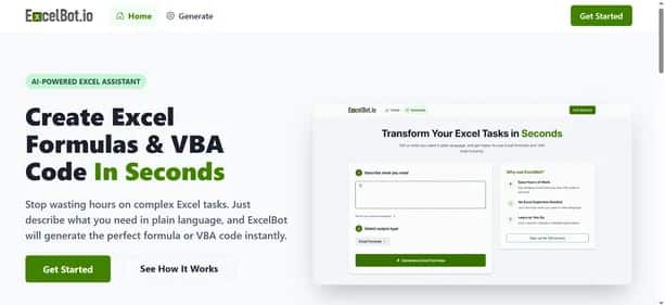 ExcelBot - Tool preview