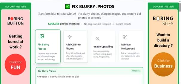 FixBlurry - Tool preview