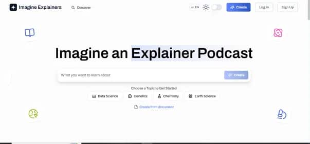Imagine Explainers - Tool preview