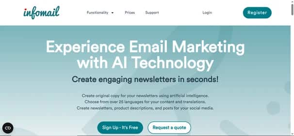 InfoMail AI - Tool preview