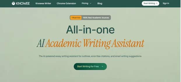 Knowee Writer - Tool preview