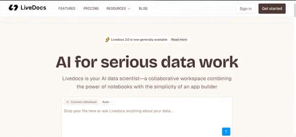 Livedocs - Tool preview