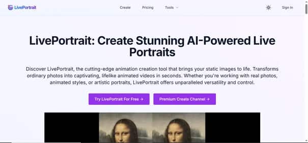 LivePortrait - Tool preview