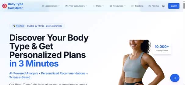 MyBodyType - Tool preview