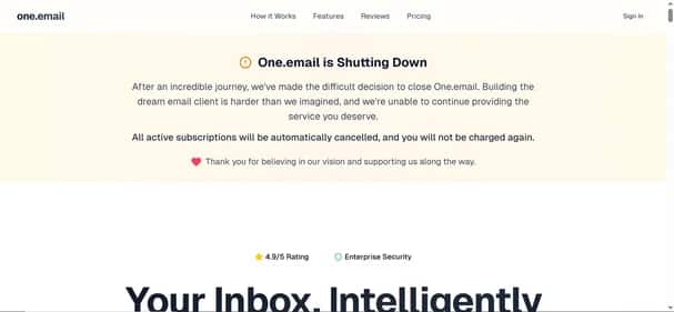 one.email - Tool preview