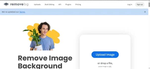 remove.bg - Tool preview