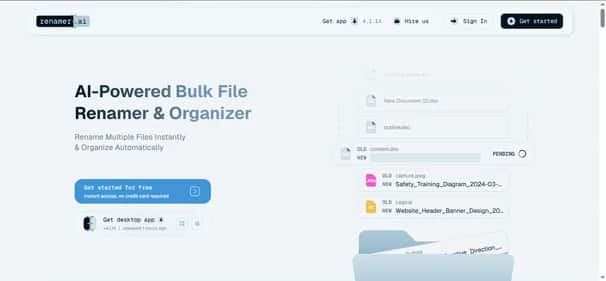 Renamer.ai - Tool preview