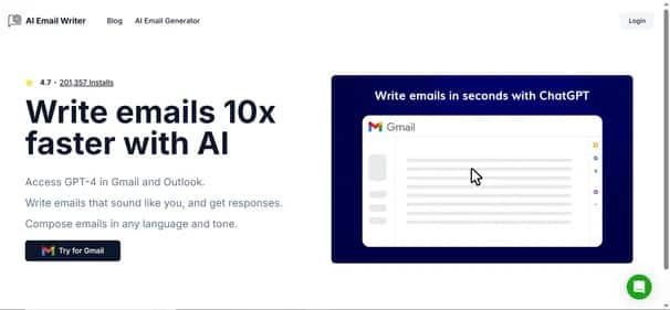 AI Email Writer - Tool preview