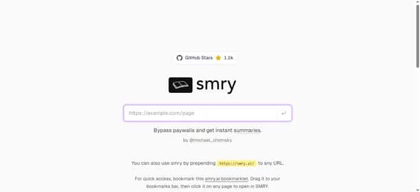 Smry Ai - Tool preview