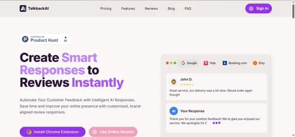 TalkbackAI - Tool preview