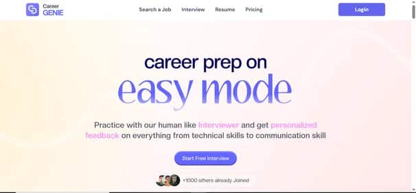 CareerGenie - Tool preview