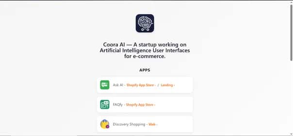 Coora AI - Tool preview