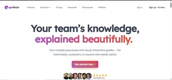 Guidejar - Tool preview