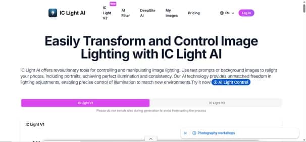 IC Light AI - Tool preview
