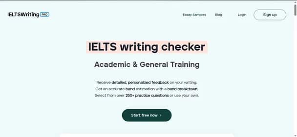 IELTSWritingPro - Tool preview