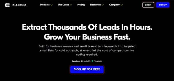 IGLeads - Tool preview