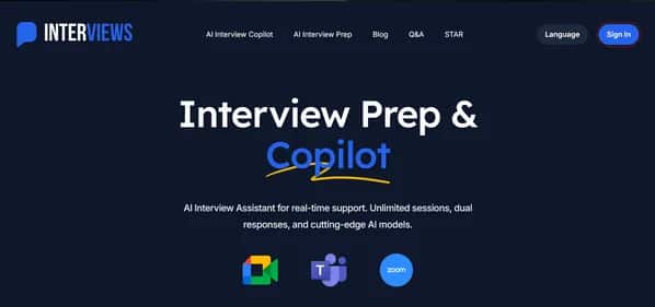 Interviews Chat - Tool preview