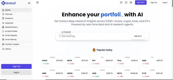 Kavout - Tool preview