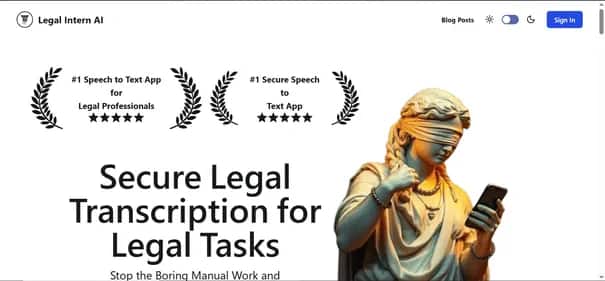 Legal Intern AI - Tool preview