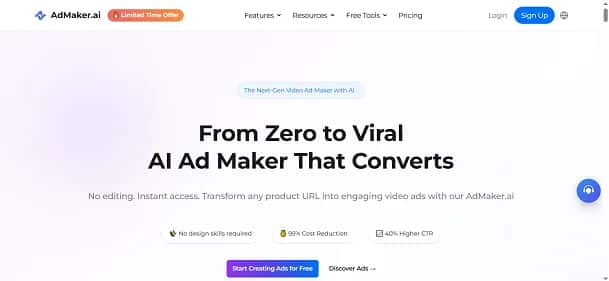 AdMaker.ai - Tool preview