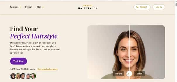 AI Hairstyle Changer & Haircut Generator - Tool preview