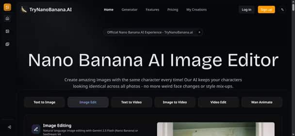 Nano Banana AI Image Editor - Tool preview
