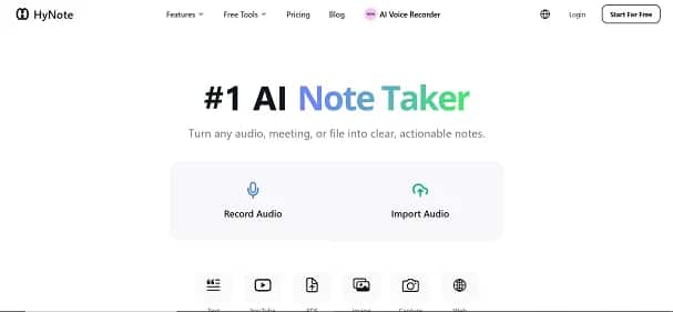 HyNote - Tool preview