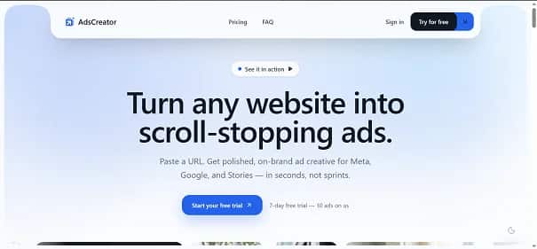 AdsCreator - Tool preview