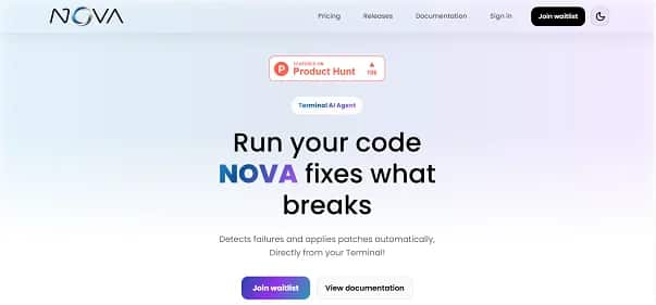 NOVA Terminal AI Assistant - Tool preview