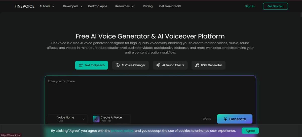 FineVoice - Tool preview