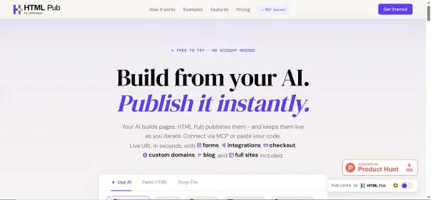 HTML Pub - Tool preview
