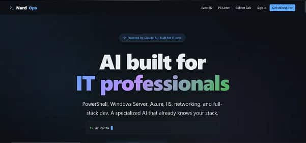 NerdOps - Tool preview