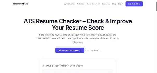 ResumeRight - Tool preview