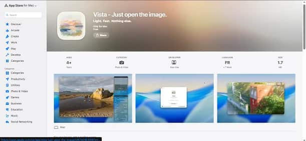 Vista - Tool preview