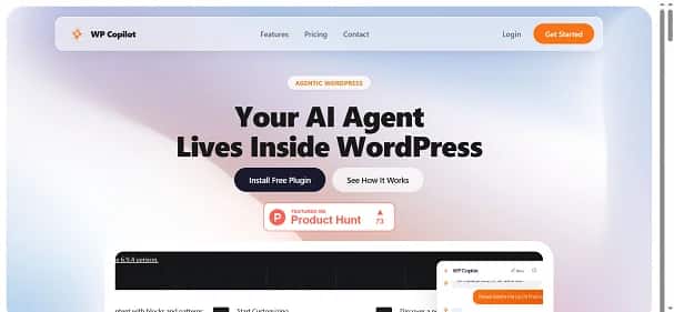 WP Copilot - Tool preview