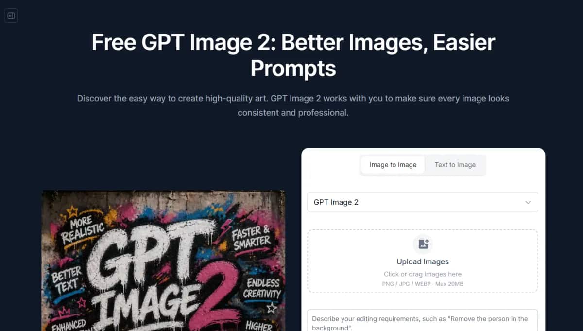 GPT Image Prompt - Tool preview