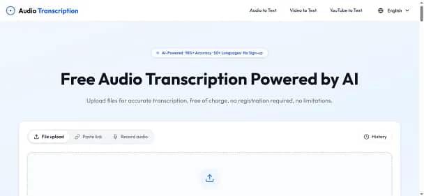 Audio Transcription - Tool preview