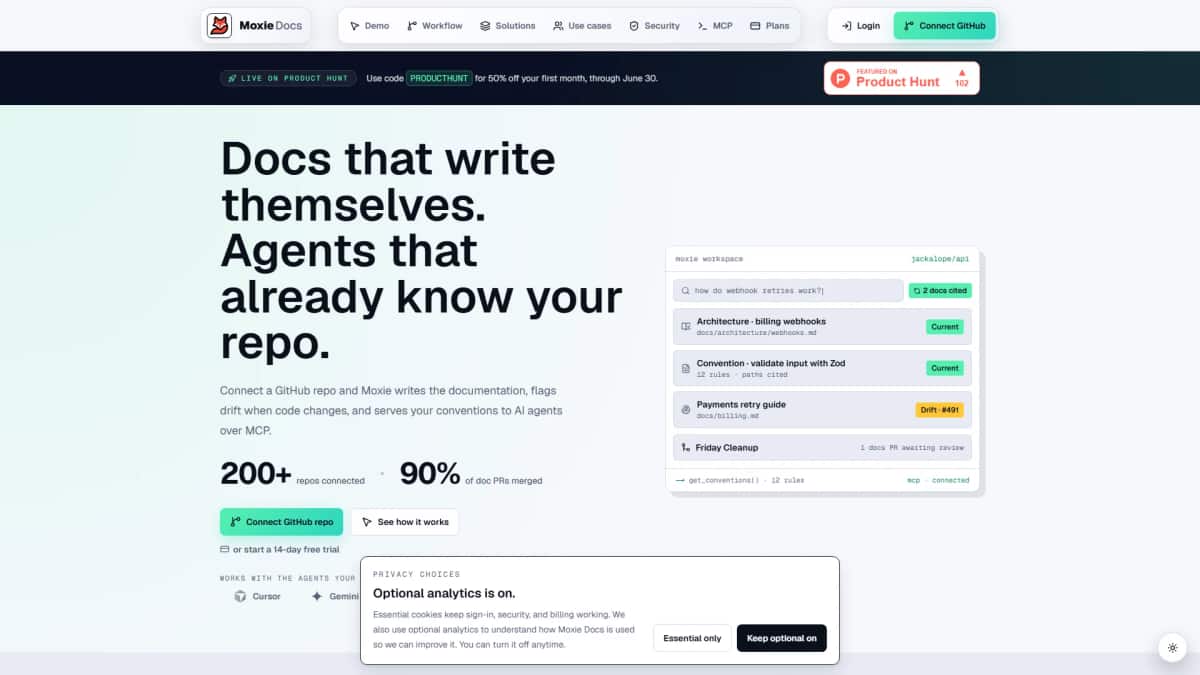 Moxie Docs - Tool preview