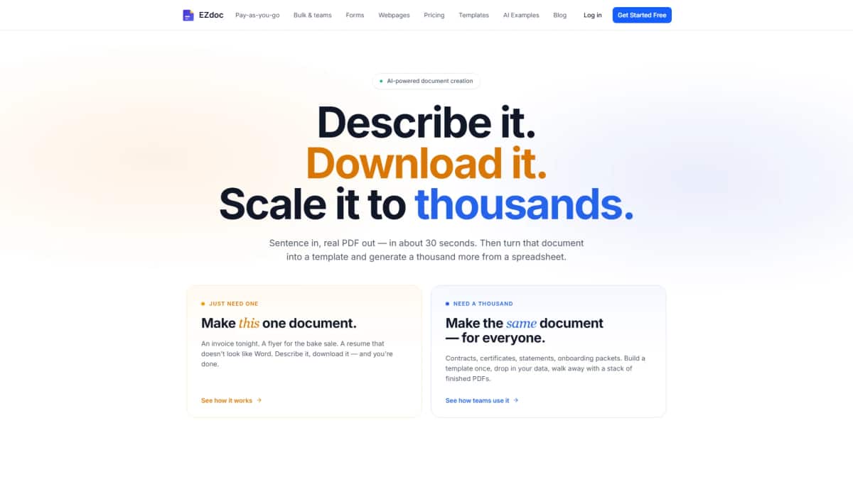 EZdoc - Tool preview