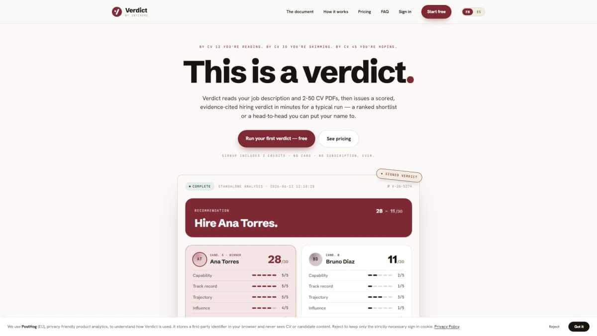 Verdict - Tool preview